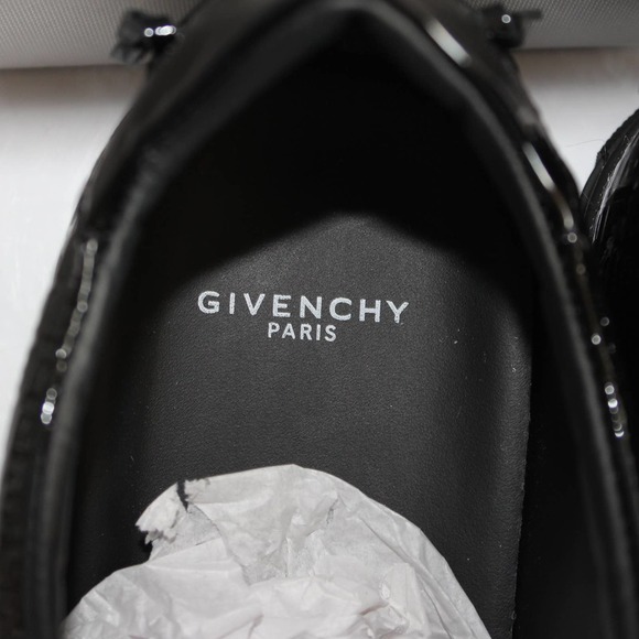 Givenchy Women's Urban Street Allover Logo Monogram Black Patent Leather Sneaker - Picture 9 of 16